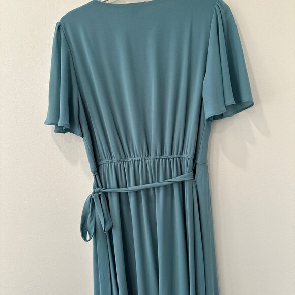 Baltic Born Midi Wrap Dress in colour Sea Glass Size Medium - Picture 4 of 4